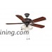 Hampton Bay Glendale 42 in. Oil Rubbed Bronze Ceiling Fan With Reversible Dark Teak/ Walnut Blades - B01GVYKK62